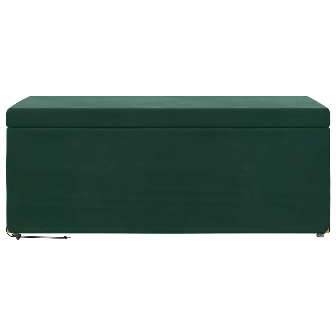 Taburet Mørkegrøn 101 x 41 x 40 cm Velour og konstrueret træ