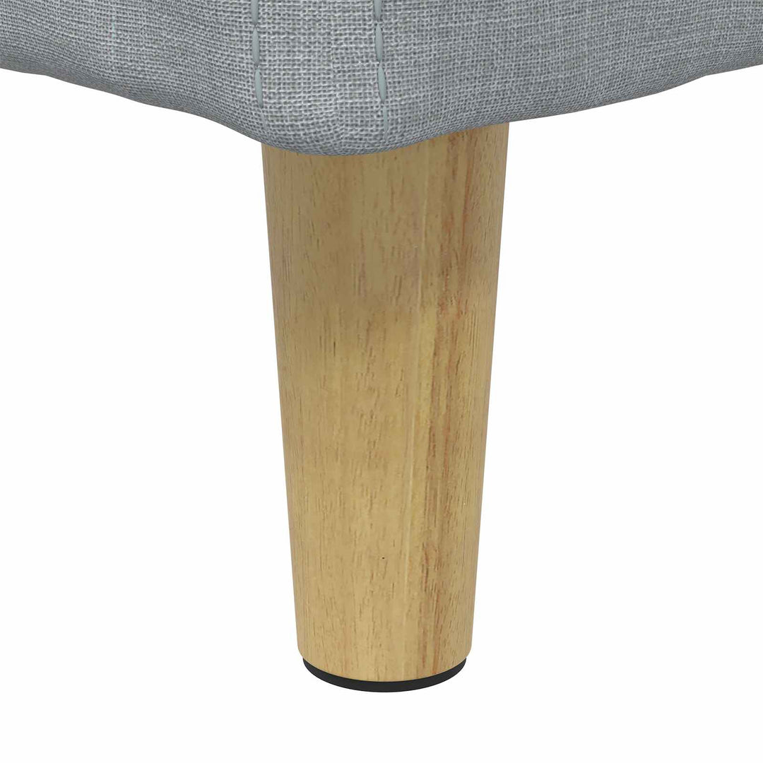 Ottoman med Opbevaring Lysegrå 40 x 40 x 45 cm Stof