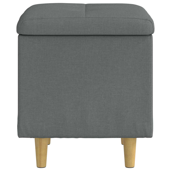 Ottoman med Opbevaring Mørkegrå 40 x 40 x 45 cm Stof