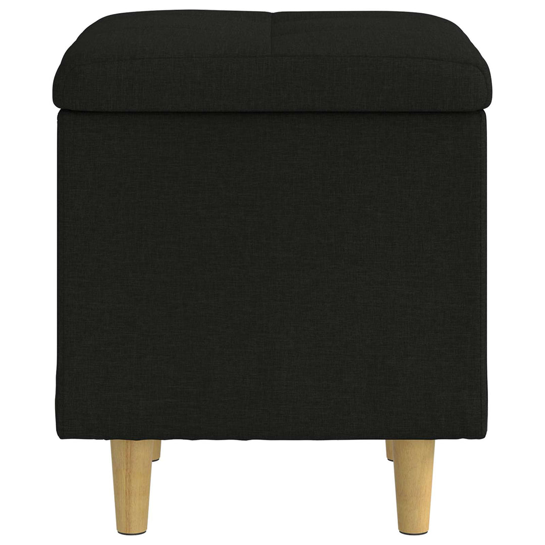 Ottoman med Opbevaring Sort 40 x 40 x 45 cm Stof