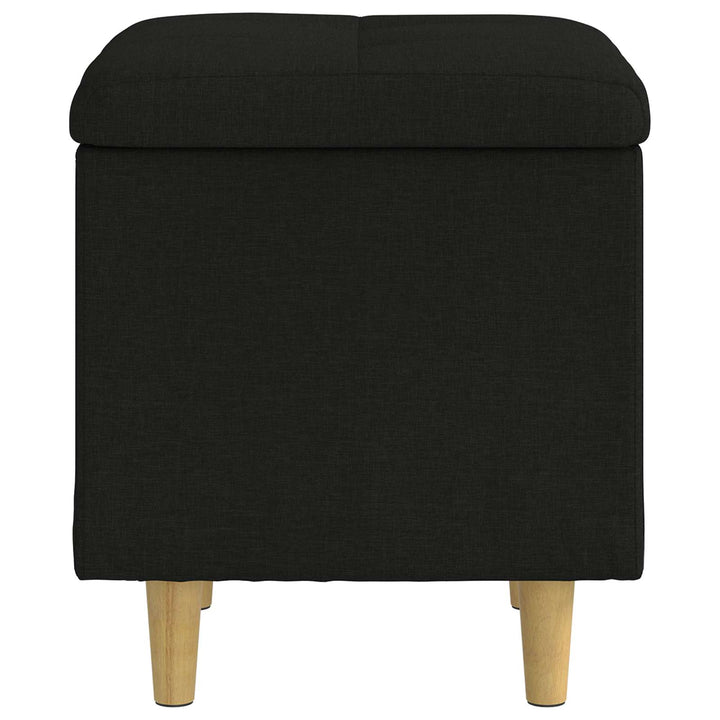 Ottoman med Opbevaring Sort 40 x 40 x 45 cm Stof