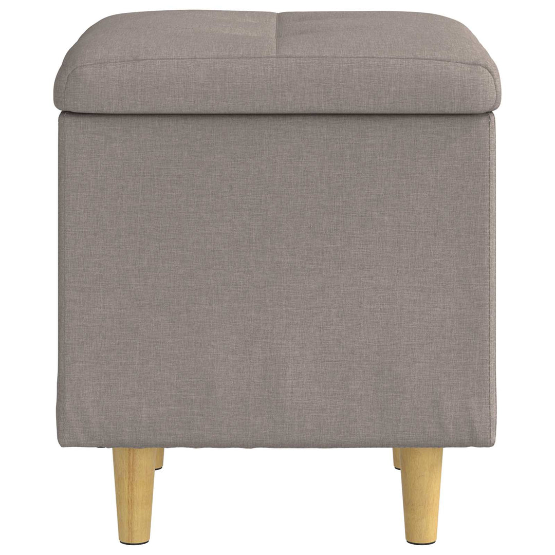 Ottoman med Opbevaring Gråbrun 40 x 40 x 45 cm Stof