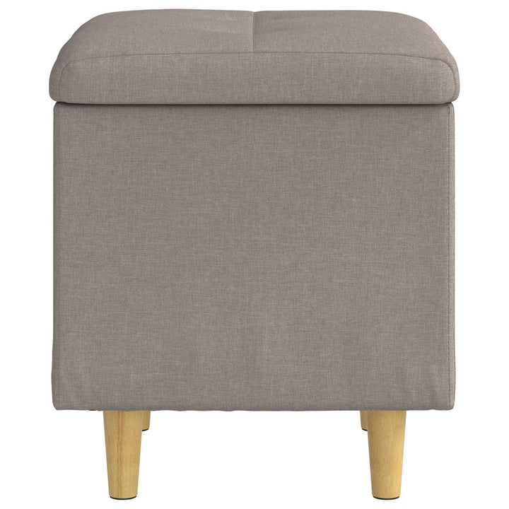 Ottoman med Opbevaring Gråbrun 40 x 40 x 45 cm Stof