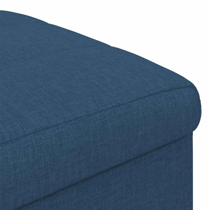 Ottoman med Opbevaring Blå 40 x 40 x 45 cm Stof