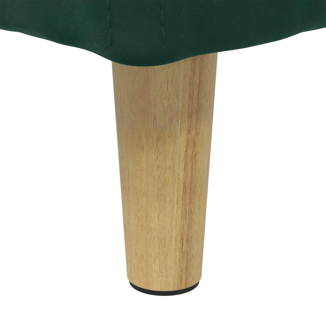 Ottoman med Opbevaring Mørkegrøn 40 x 40 x 45 cm Fløjl