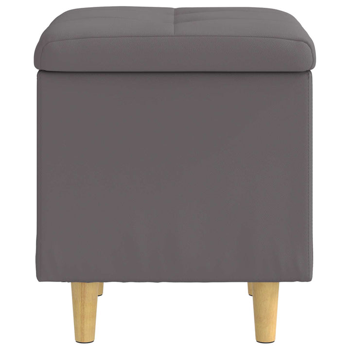 Ottoman med Opbevaring Grå 40 x 40 x 45 cm Kunstlæder