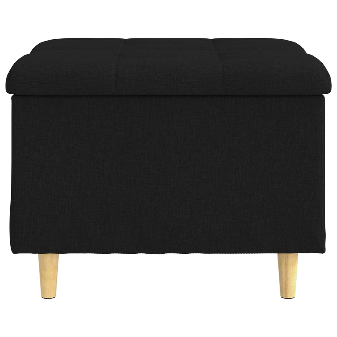 Ottoman med Opbevaring Sort 60 x 60 x 45 cm Stof