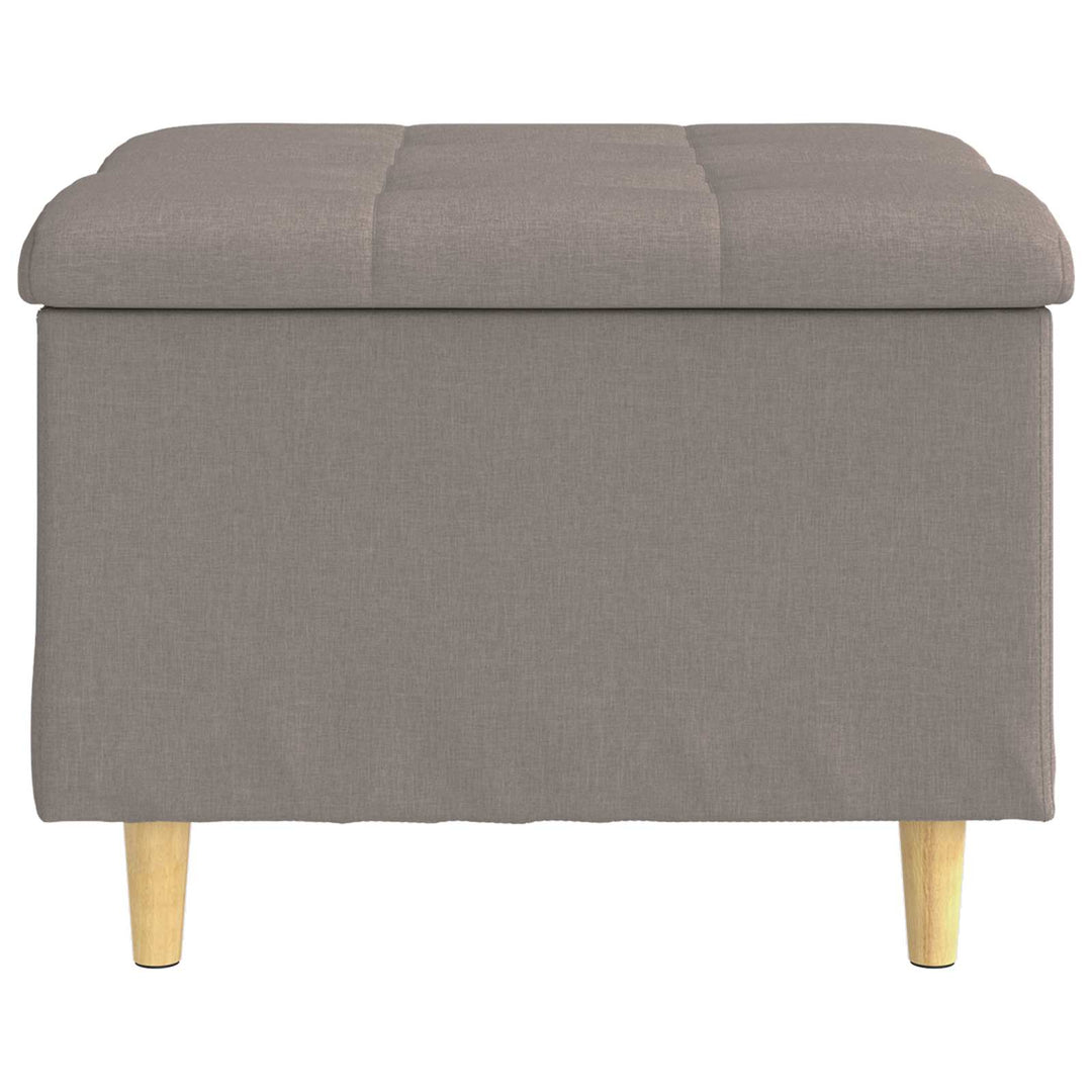 Ottoman med Opbevaring Gråbrun 60 x 60 x 45 cm Stof