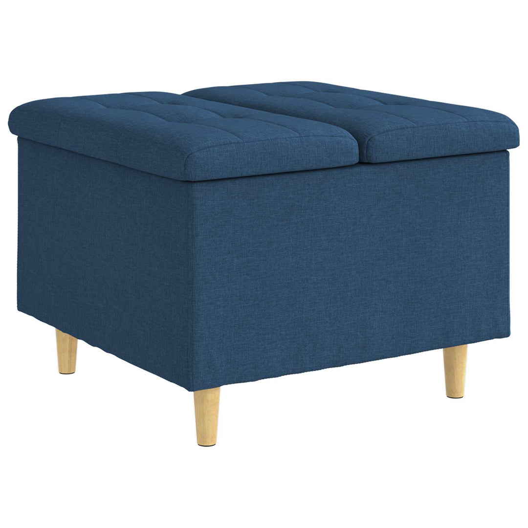 Ottoman med Opbevaring Blå 60 x 60 x 45 cm Stof