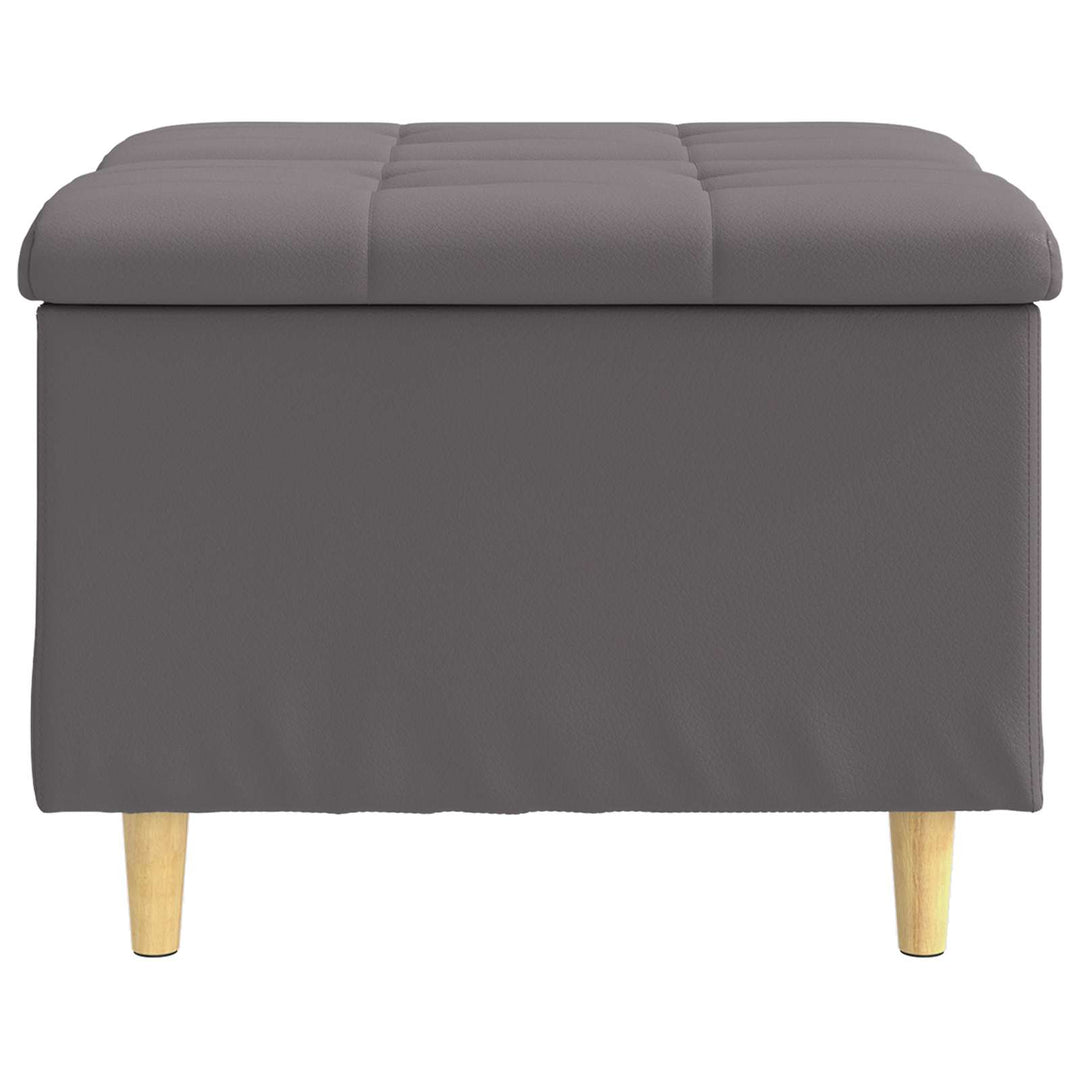 Ottoman med Opbevaring Grå 60 x 60 x 45 cm Kunstlæder