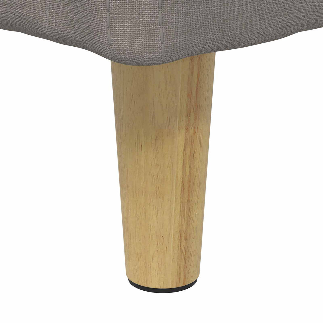 Opbevaringstomane med pude Gråbrun 80 x 80 x 45 cm Stof