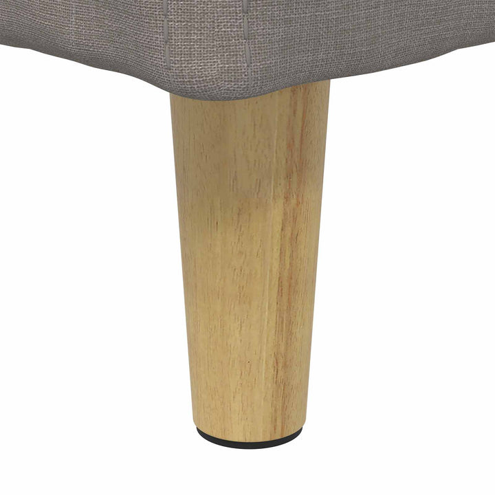 Opbevaringstomane med pude Gråbrun 80 x 80 x 45 cm Stof