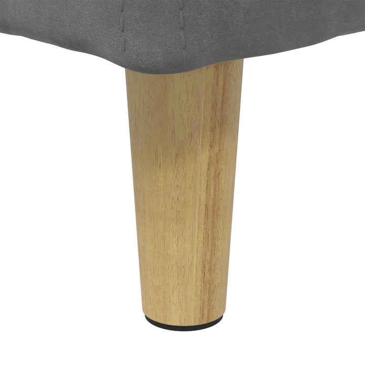 Opbevaringstomane med pude Mørkegrå 80 x 80 x 45 cm Fløjl