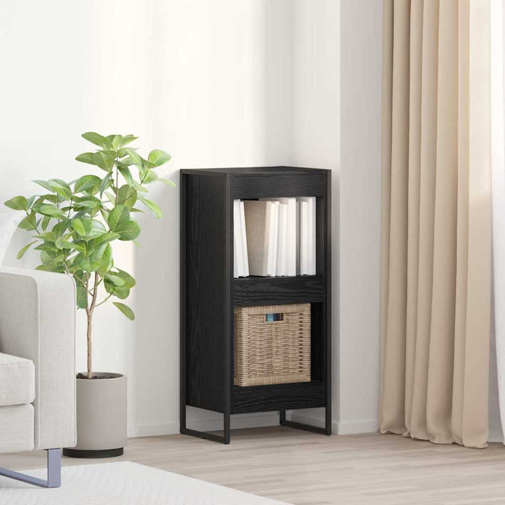 Bogskab Sort eg 40 x 30 x 86,5 cm Konstrueret træ