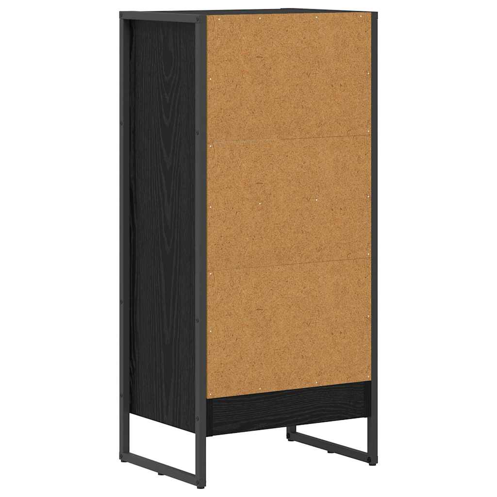 Bogskab Sort eg 40 x 30 x 86,5 cm Konstrueret træ