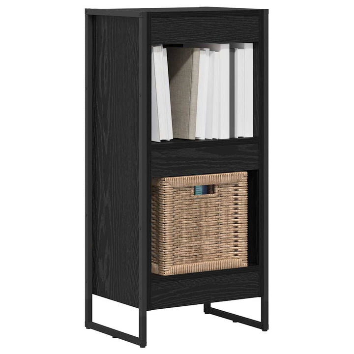 Bogskab Sort eg 40 x 30 x 86,5 cm Konstrueret træ