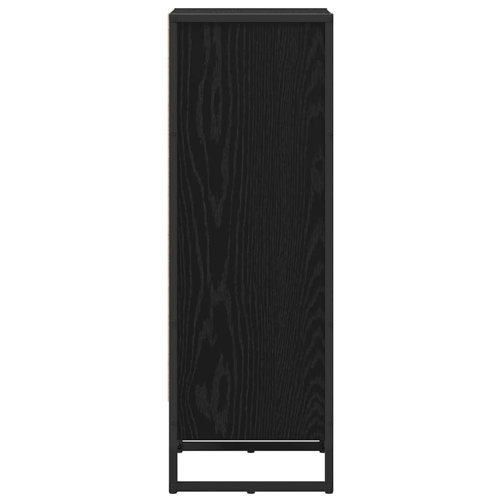 Bogskab Sort eg 40 x 30 x 86,5 cm Konstrueret træ
