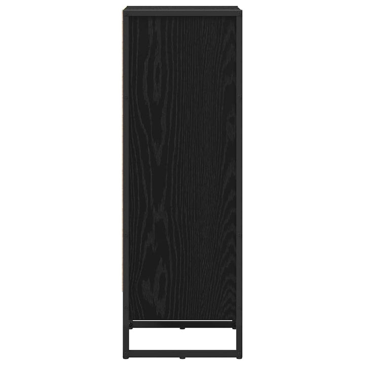 Bogskab Sort eg 40 x 30 x 86,5 cm Konstrueret træ