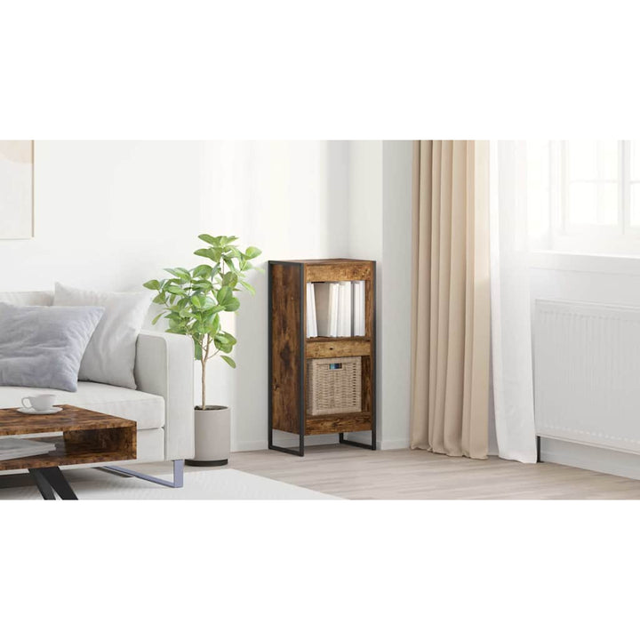 Bogskab Røget Eg 40 x 30 x 86,5 cm Konstrueret træ