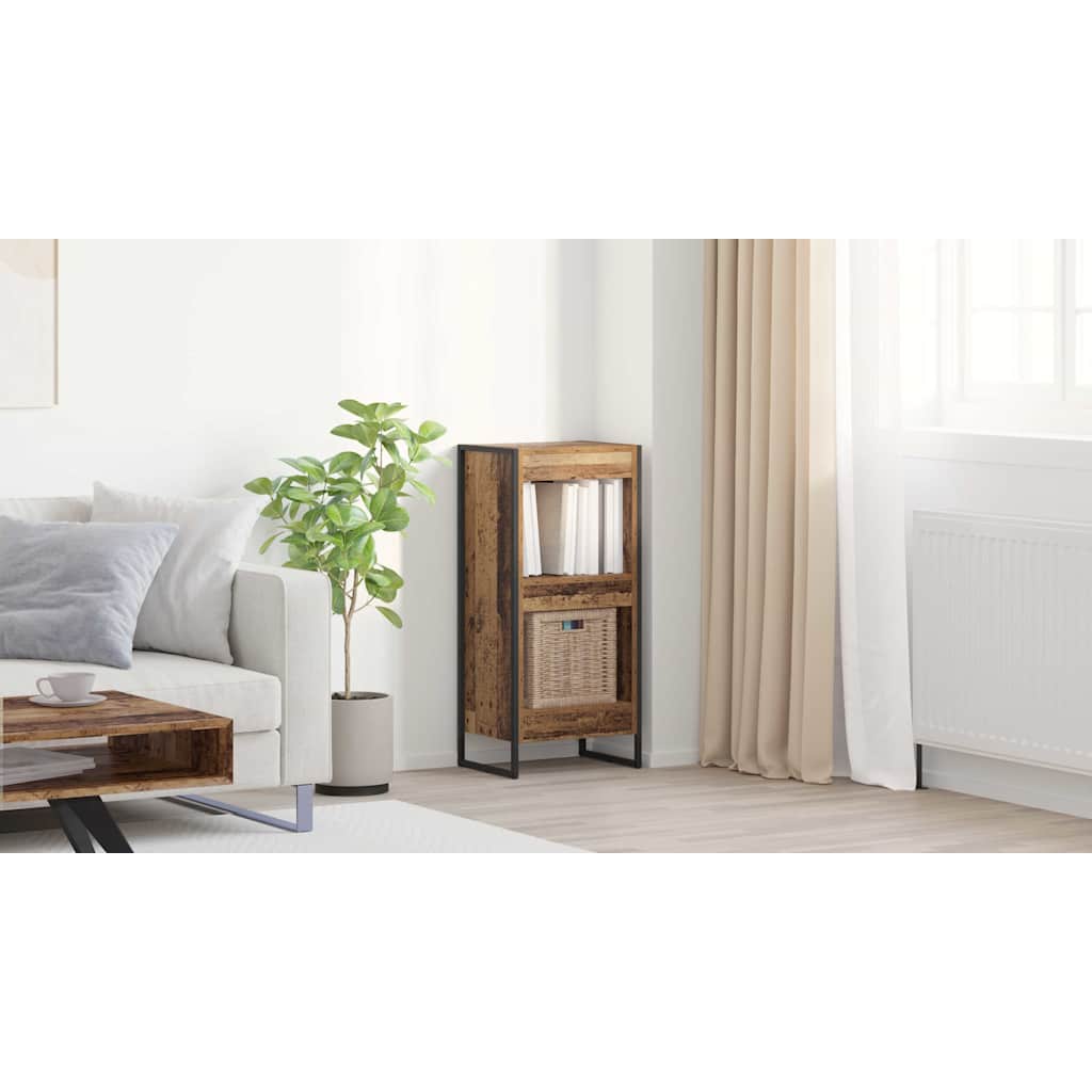 Bogskab Gammelt træ 40 x 30 x 86,5 cm Konstrueret træ