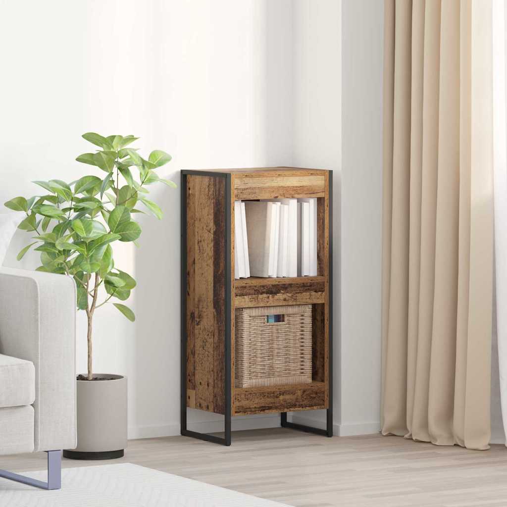 Bogskab Gammelt træ 40 x 30 x 86,5 cm Konstrueret træ
