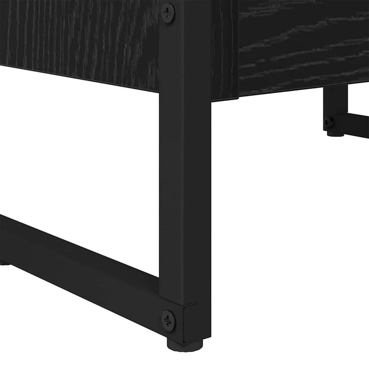 Bogskab Sort eg 40 x 30 x 121 cm Konstrueret træ