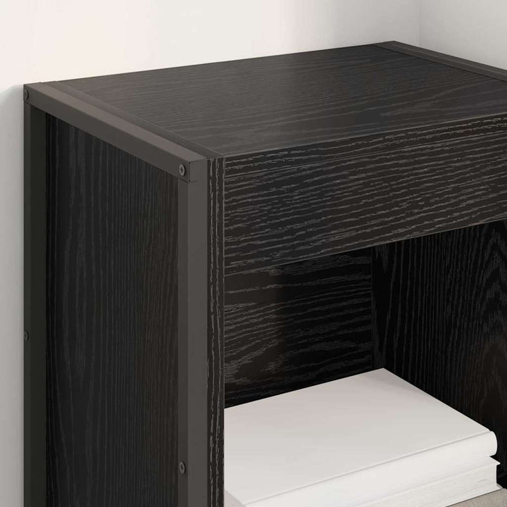 Bogskab Sort eg 40 x 30 x 121 cm Konstrueret træ