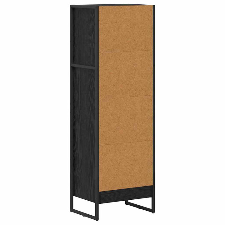 Bogskab Sort eg 40 x 30 x 121 cm Konstrueret træ