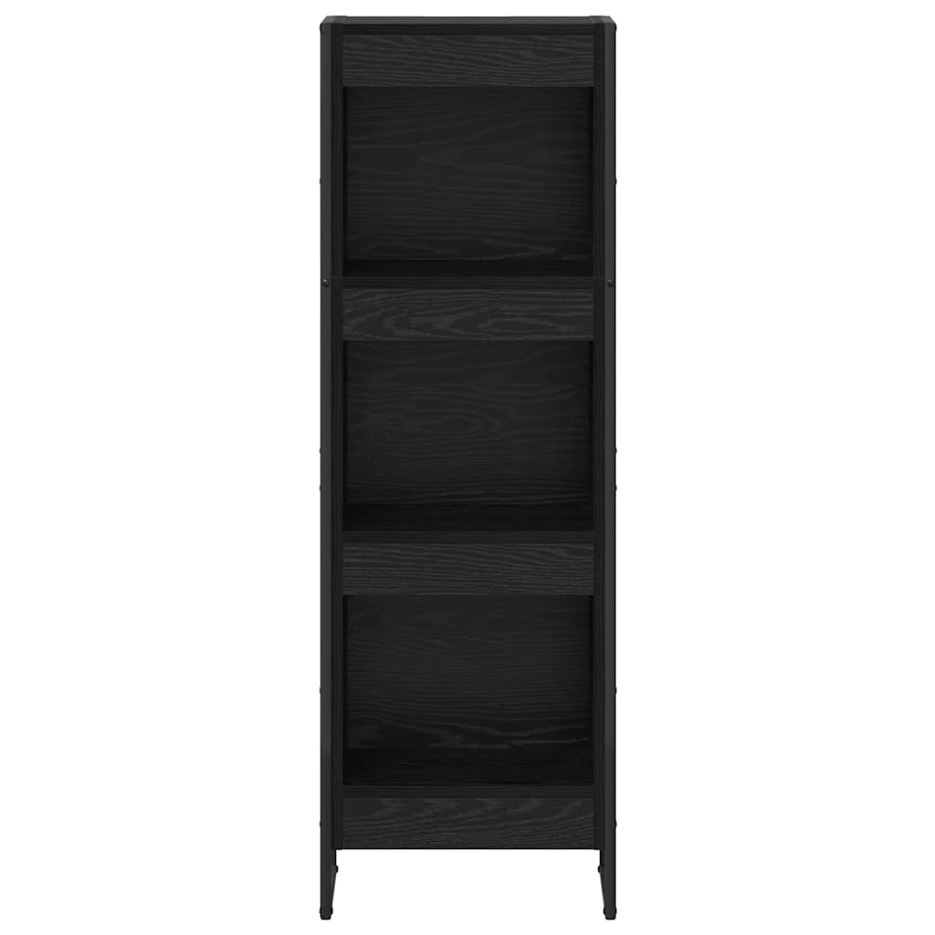 Bogskab Sort eg 40 x 30 x 121 cm Konstrueret træ