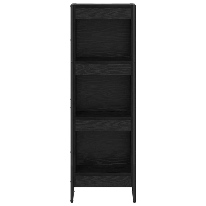 Bogskab Sort eg 40 x 30 x 121 cm Konstrueret træ