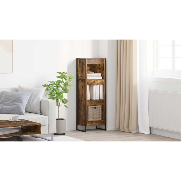 Bogskab Røget Eg 40 x 30 x 121 cm Konstrueret træ