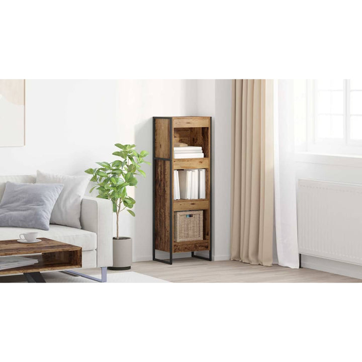 Bogskab Gammelt træ 40 x 30 x 121 cm Konstrueret træ