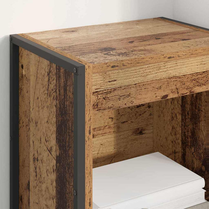 Bogskab Gammelt træ 40 x 30 x 121 cm Konstrueret træ