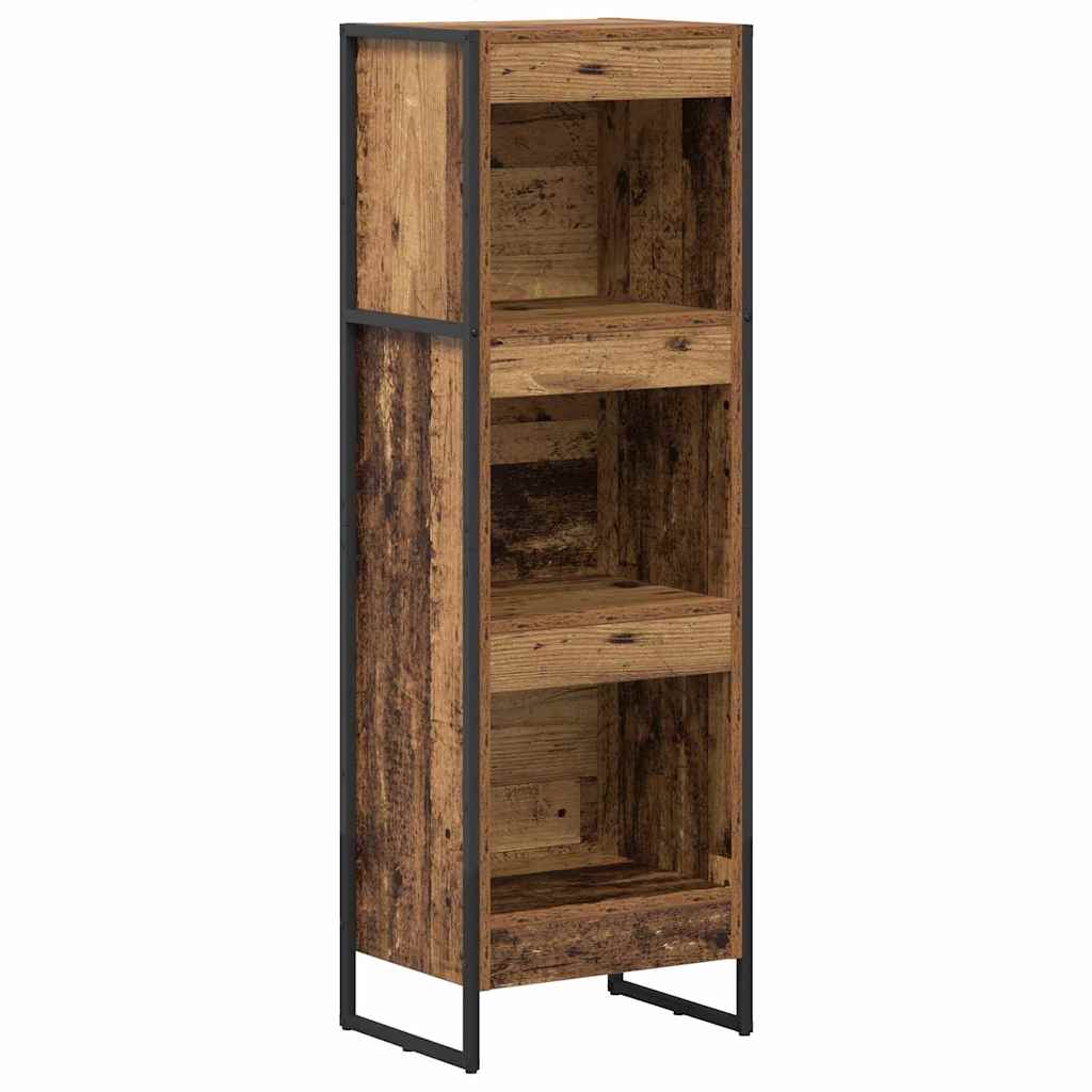 Bogskab Gammelt træ 40 x 30 x 121 cm Konstrueret træ