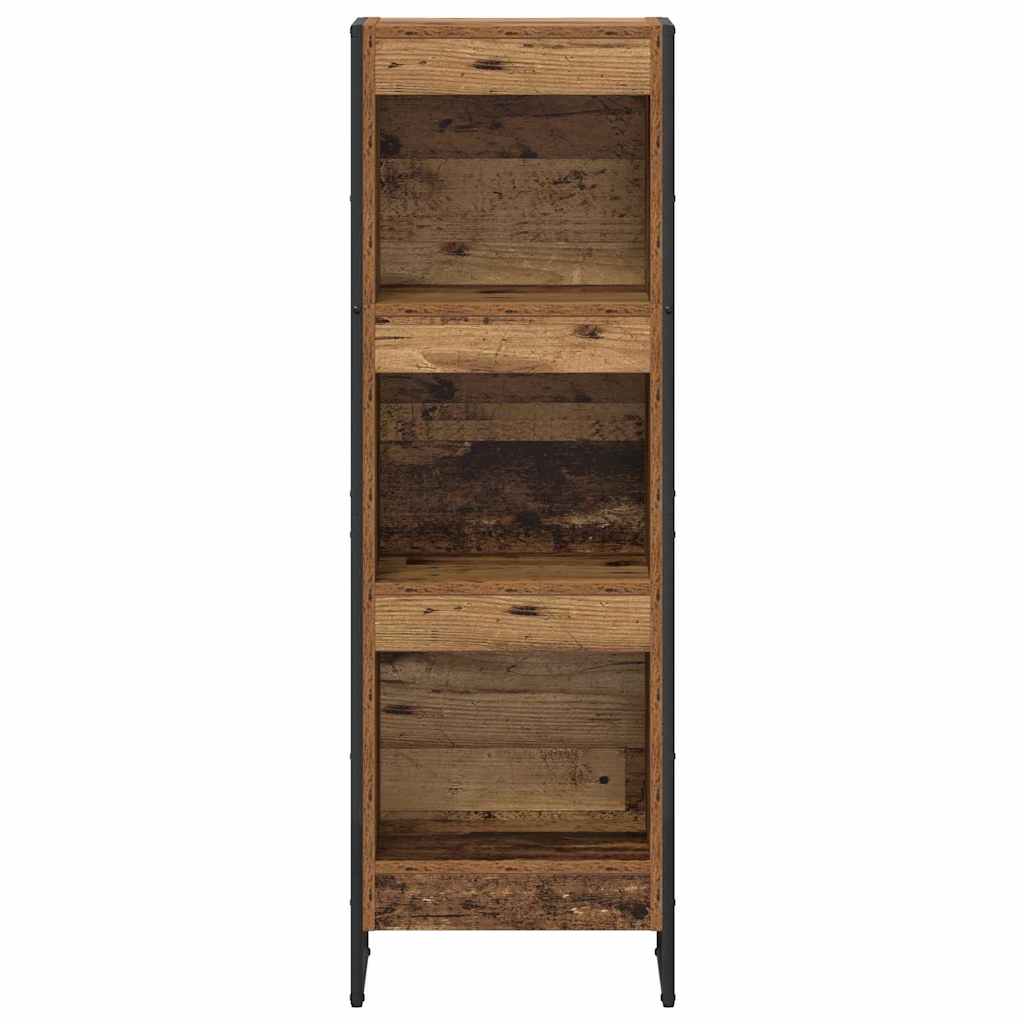 Bogskab Gammelt træ 40 x 30 x 121 cm Konstrueret træ