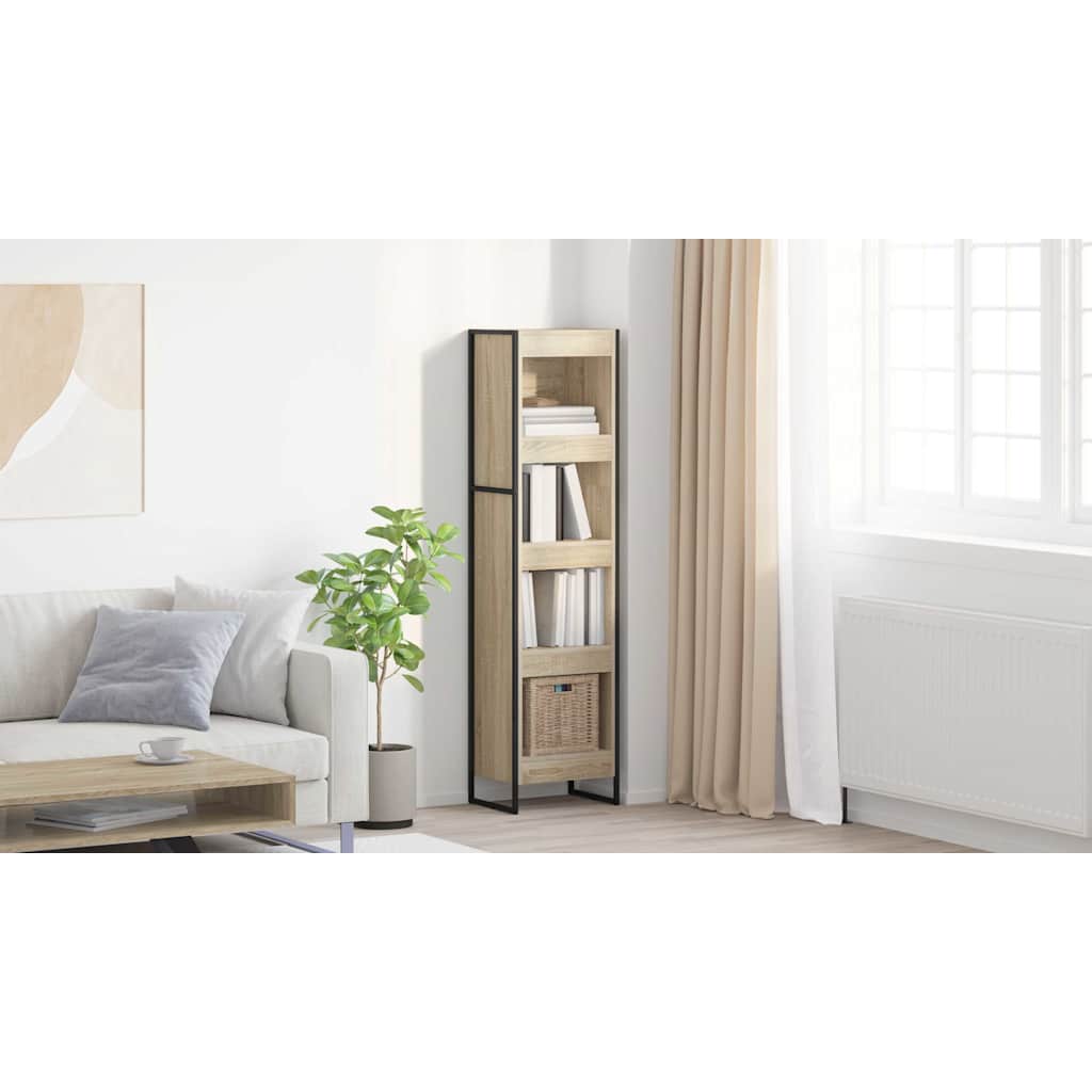 Bogskab Sonoma 40 x 30 x 155 cm Konstrueret træ