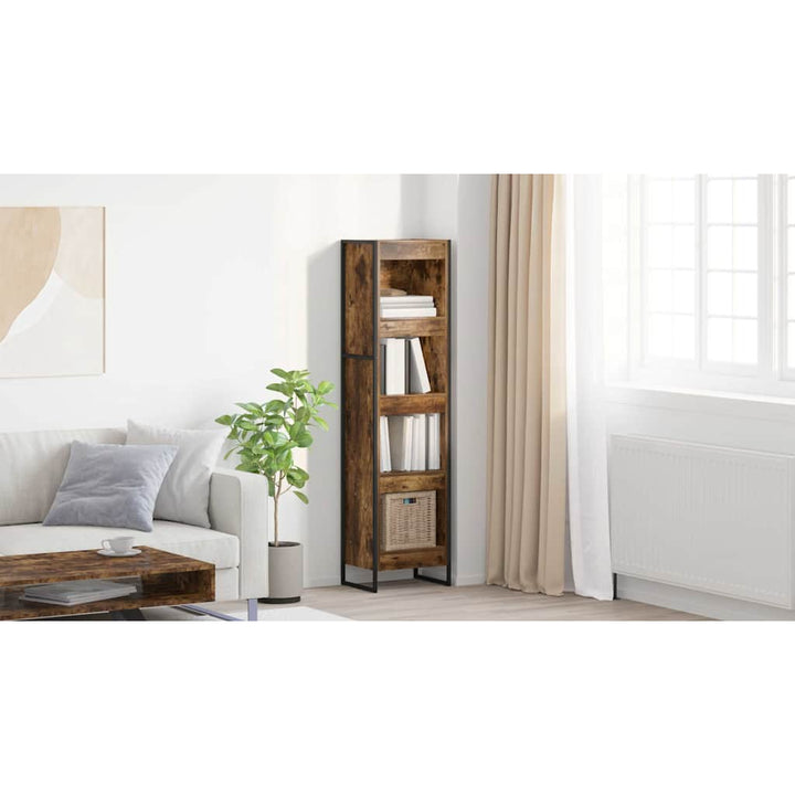 Bogskab Røget Eg 40 x 30 x 155 cm Konstrueret træ