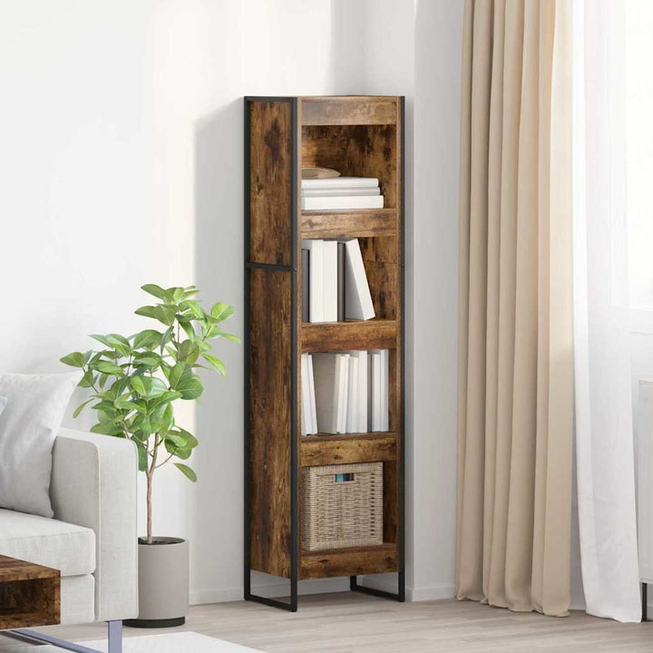 Bogskab Røget Eg 40 x 30 x 155 cm Konstrueret træ