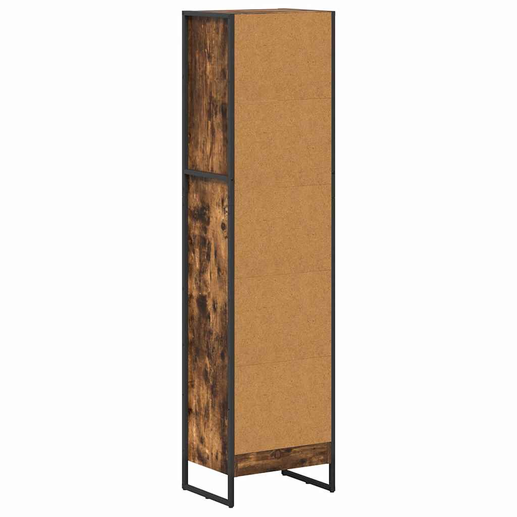 Bogskab Røget Eg 40 x 30 x 155 cm Konstrueret træ
