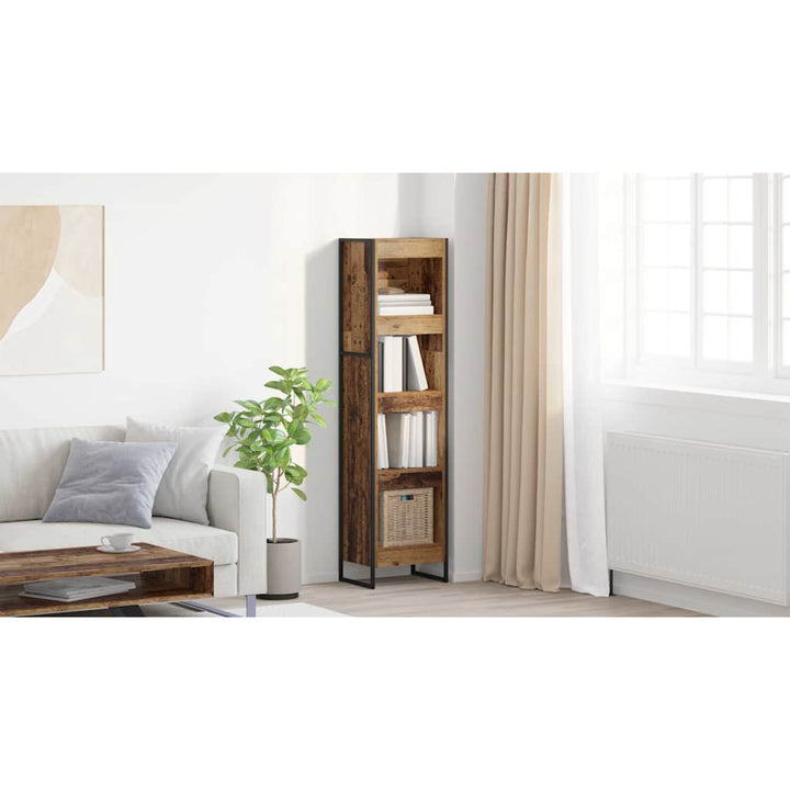 Bogskab Gammelt træ 40 x 30 x 155 cm Konstrueret træ