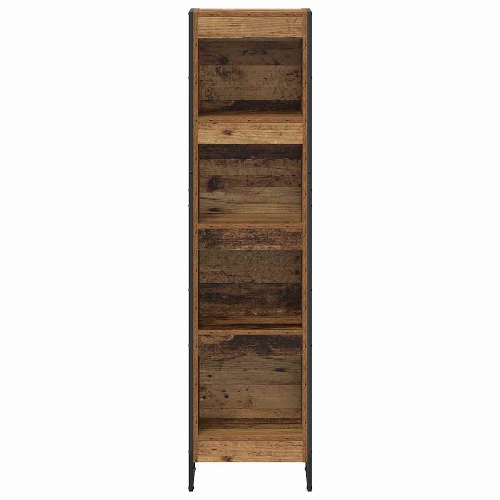 Bogskab Gammelt træ 40 x 30 x 155 cm Konstrueret træ