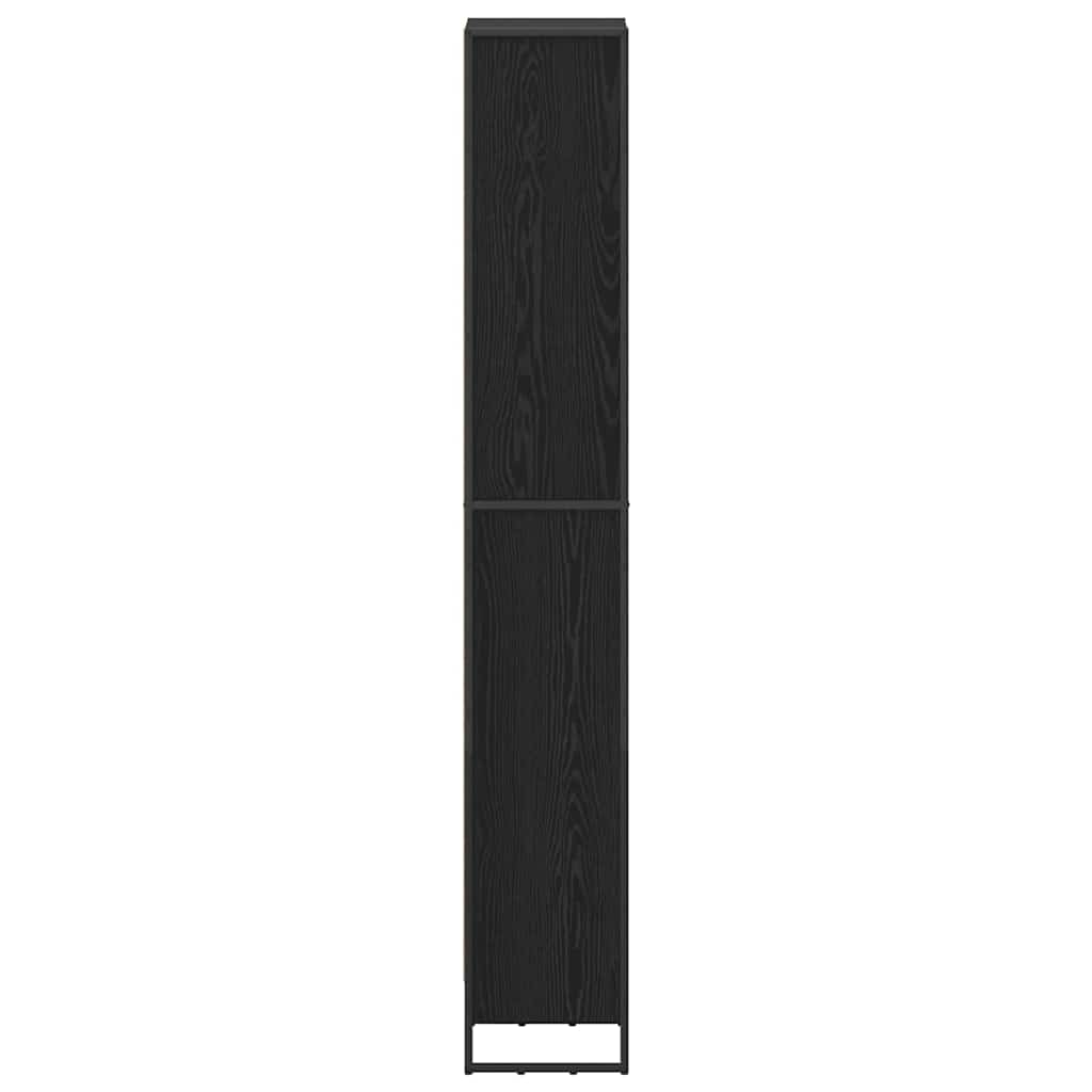 Bogskab Sort eg 40 x 30 x 189,5 cm Konstrueret træ