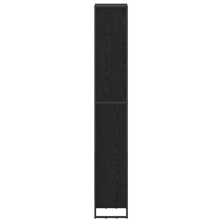 Bogskab Sort eg 40 x 30 x 189,5 cm Konstrueret træ