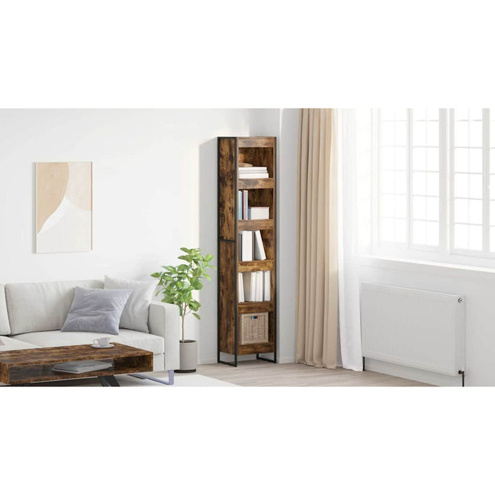 Bogskab Røget Eg 40 x 30 x 189,5 cm Konstrueret træ