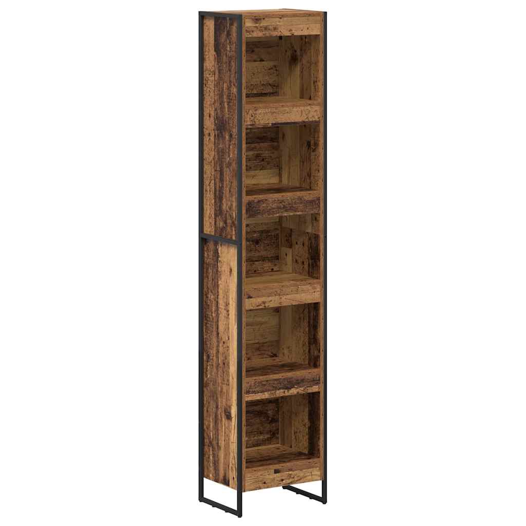 Bogskab Gammelt træ 40 x 30 x 189,5 cm Konstrueret træ