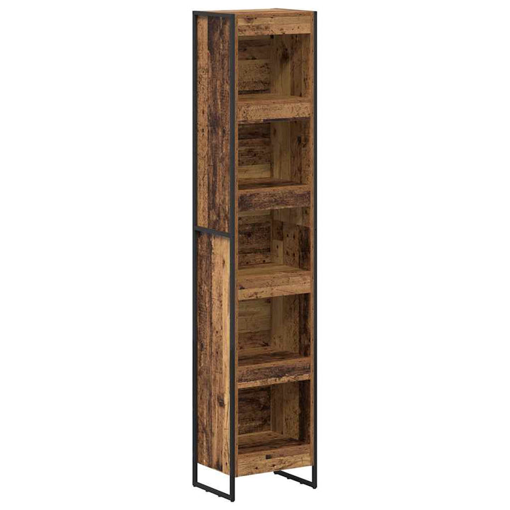 Bogskab Gammelt træ 40 x 30 x 189,5 cm Konstrueret træ