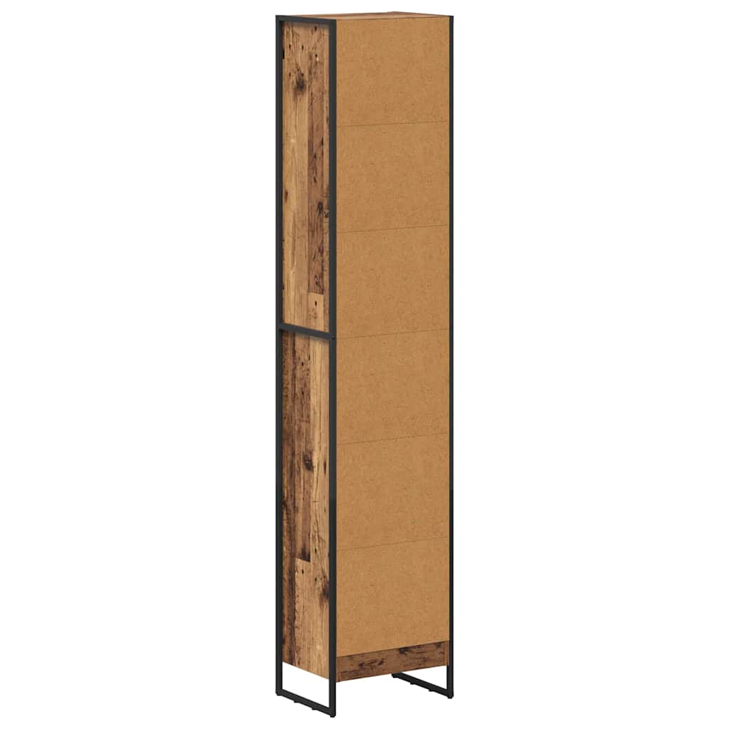 Bogskab Gammelt træ 40 x 30 x 189,5 cm Konstrueret træ