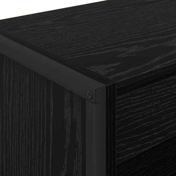 Bogskab Sort eg 60 x 30 x 86,5 cm Konstrueret træ