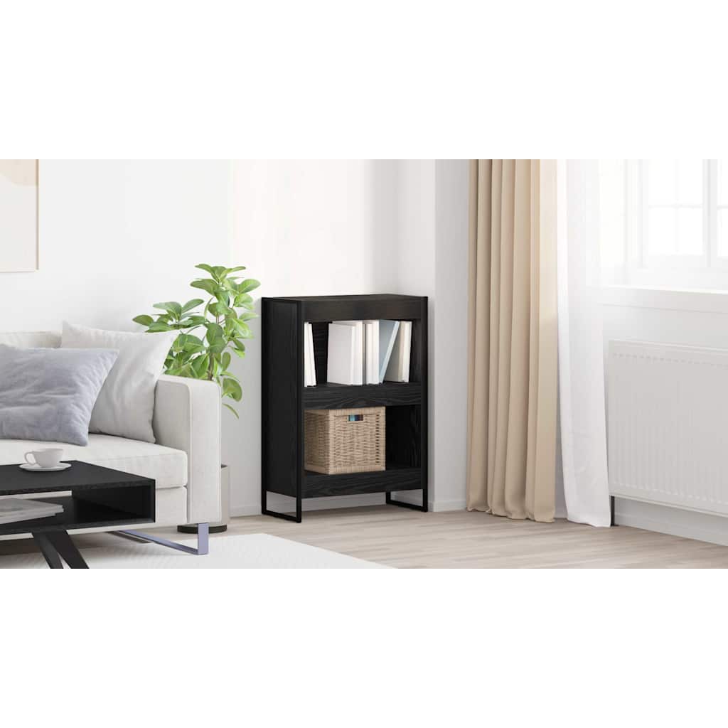 Bogskab Sort eg 60 x 30 x 86,5 cm Konstrueret træ