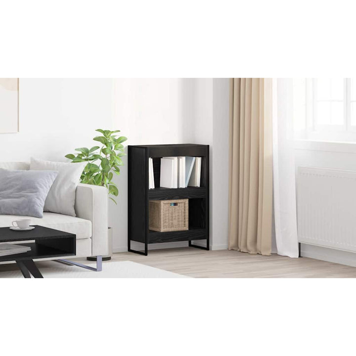Bogskab Sort eg 60 x 30 x 86,5 cm Konstrueret træ